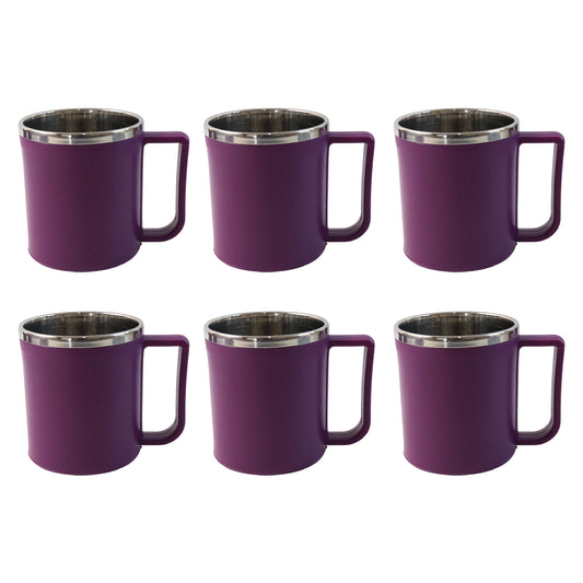 Supermom Stainless Steel Inner Coffee Mug Set (200ml 6 Pc)