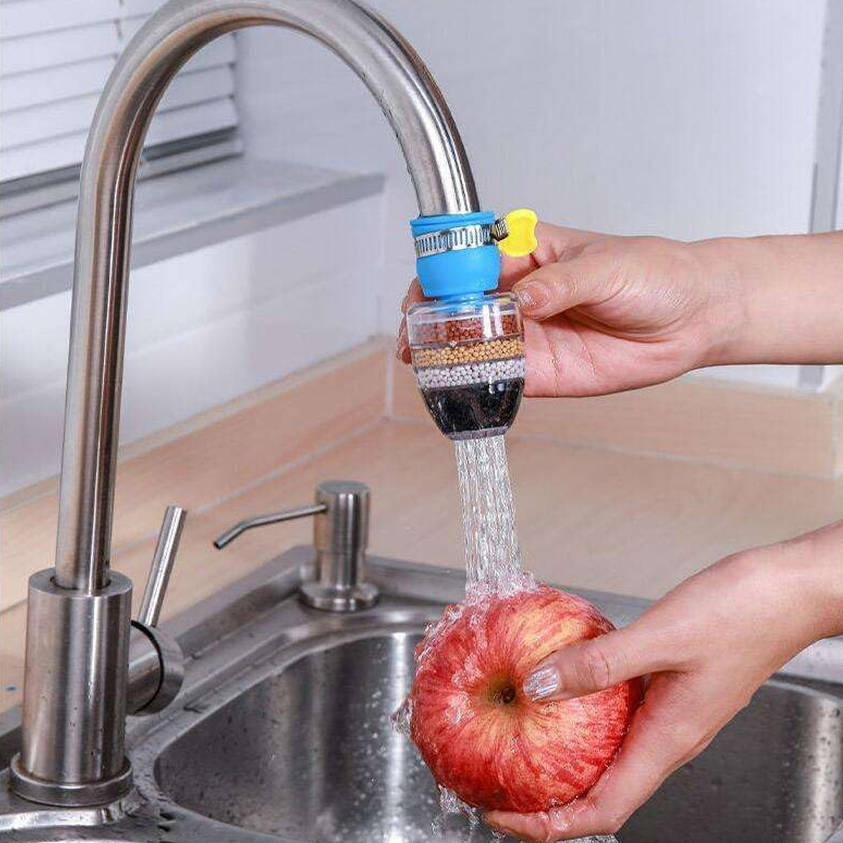 9092 Water Faucet Clean Purifier Filter Cartridge Water Tap Upgrade Universal Interface Faucet Filter (Six Layer Purifier)