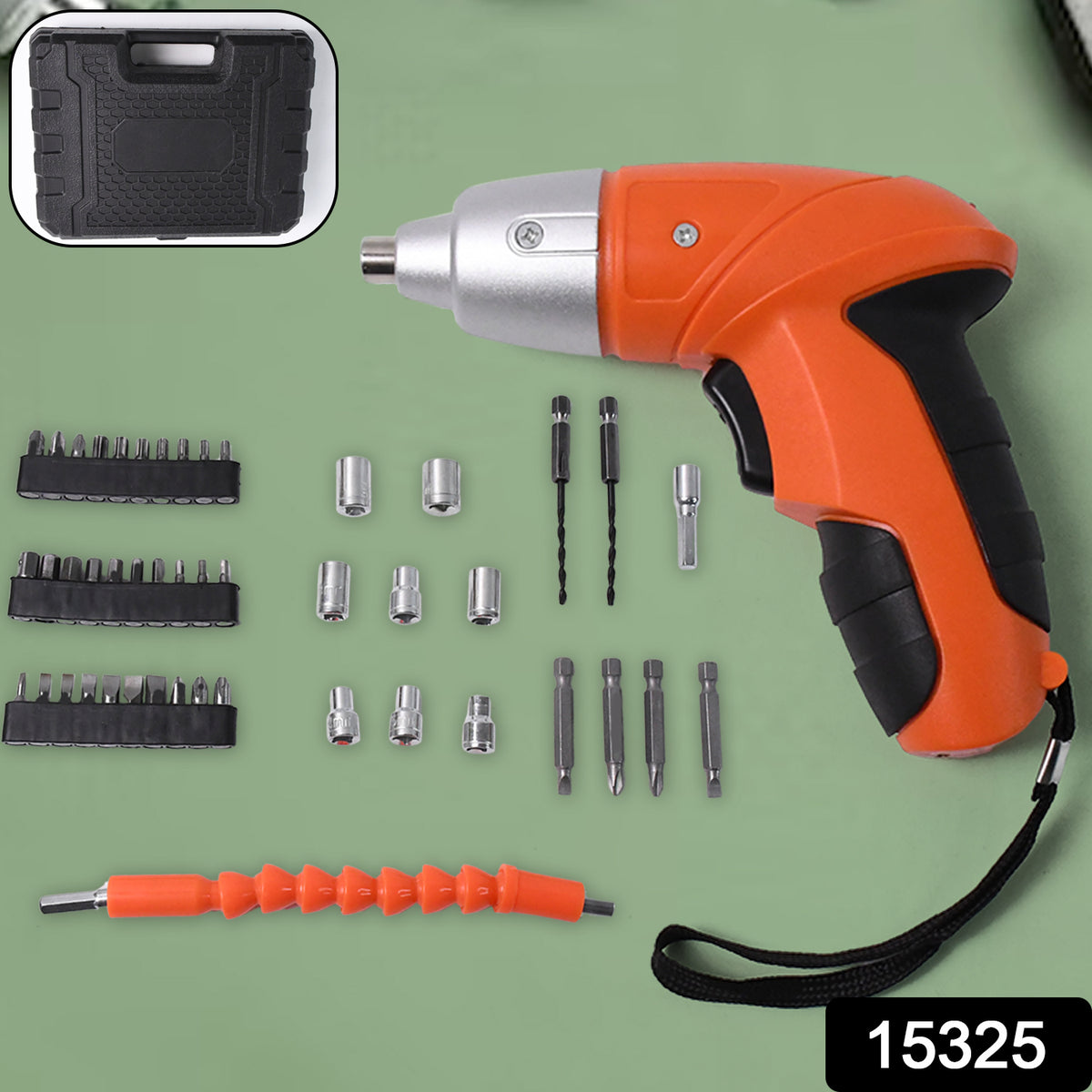 Portable Electric Screwdriver Set With 45 Bits (1 Set)